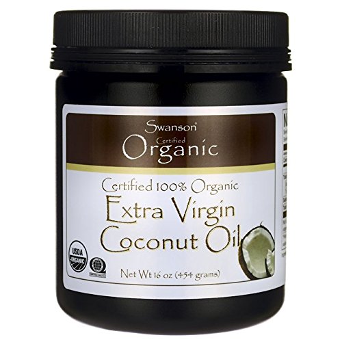 Jar of organic extra virgin coconut oil.