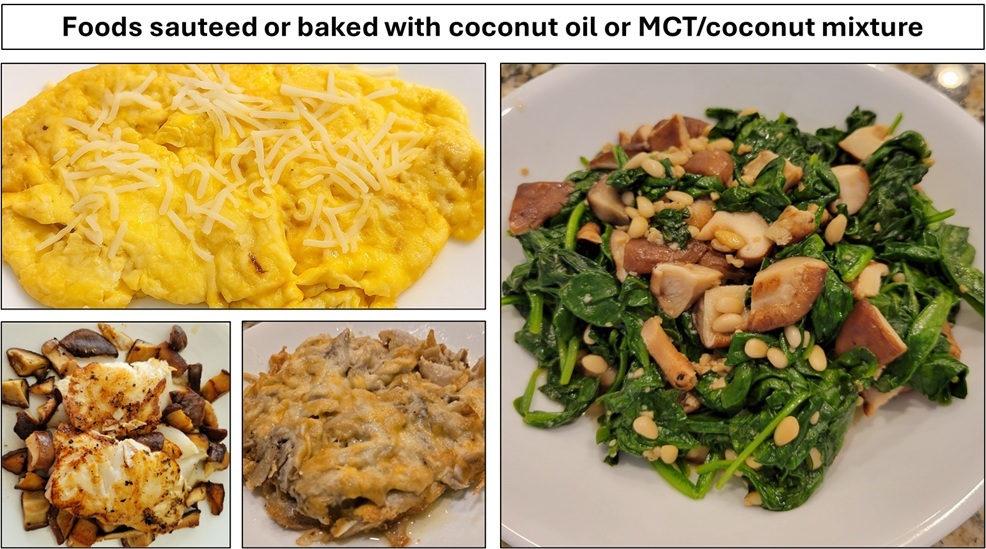 Cooking with coconut oil