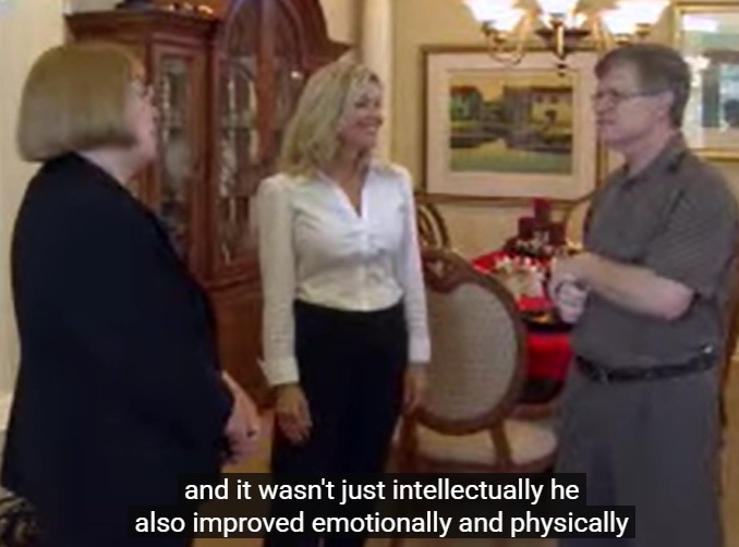 Video on how coconut oil helped a man with Alzheimer's disease