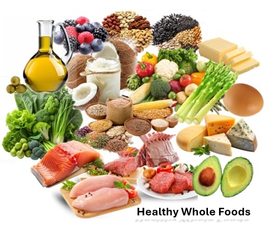 What healthy whole foods look like